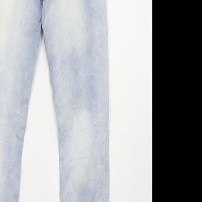 Womens UK Size 26 RESERVED Regular Fit Straight Blue Jeans