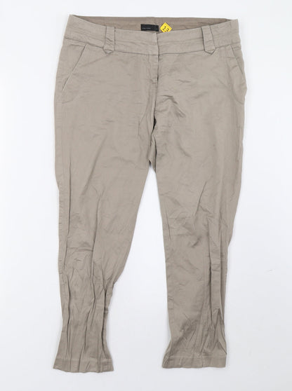 Womens UK Size 12 VERO MODA Regular Fit  Beige Trousers