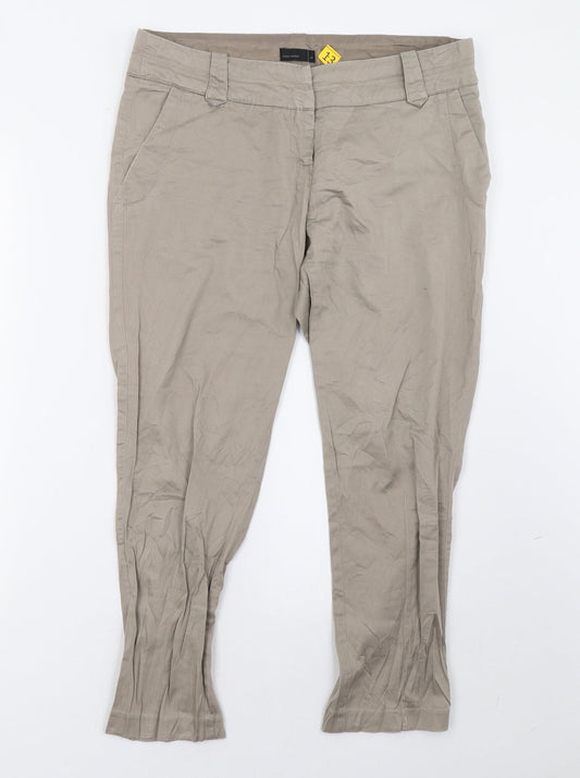 Womens UK Size 12 VERO MODA Regular Fit  Beige Trousers