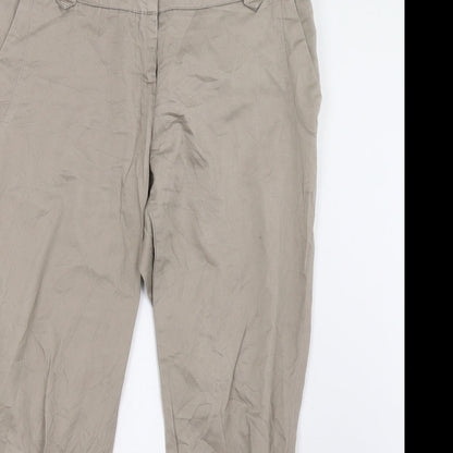 Womens UK Size 12 VERO MODA Regular Fit  Beige Trousers