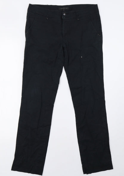 stockh lm Womens Black   Trousers  Size 12 L31 in