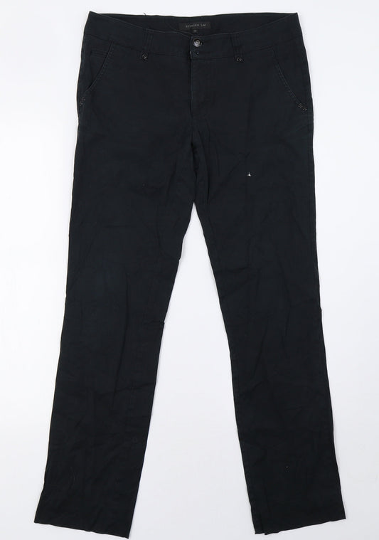 stockh lm Womens Black   Trousers  Size 12 L31 in