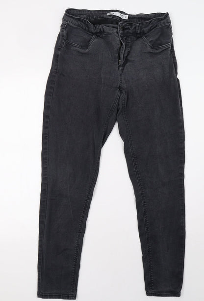 freja Womens Grey  Denim Straight Jeans Size 12 L30 in