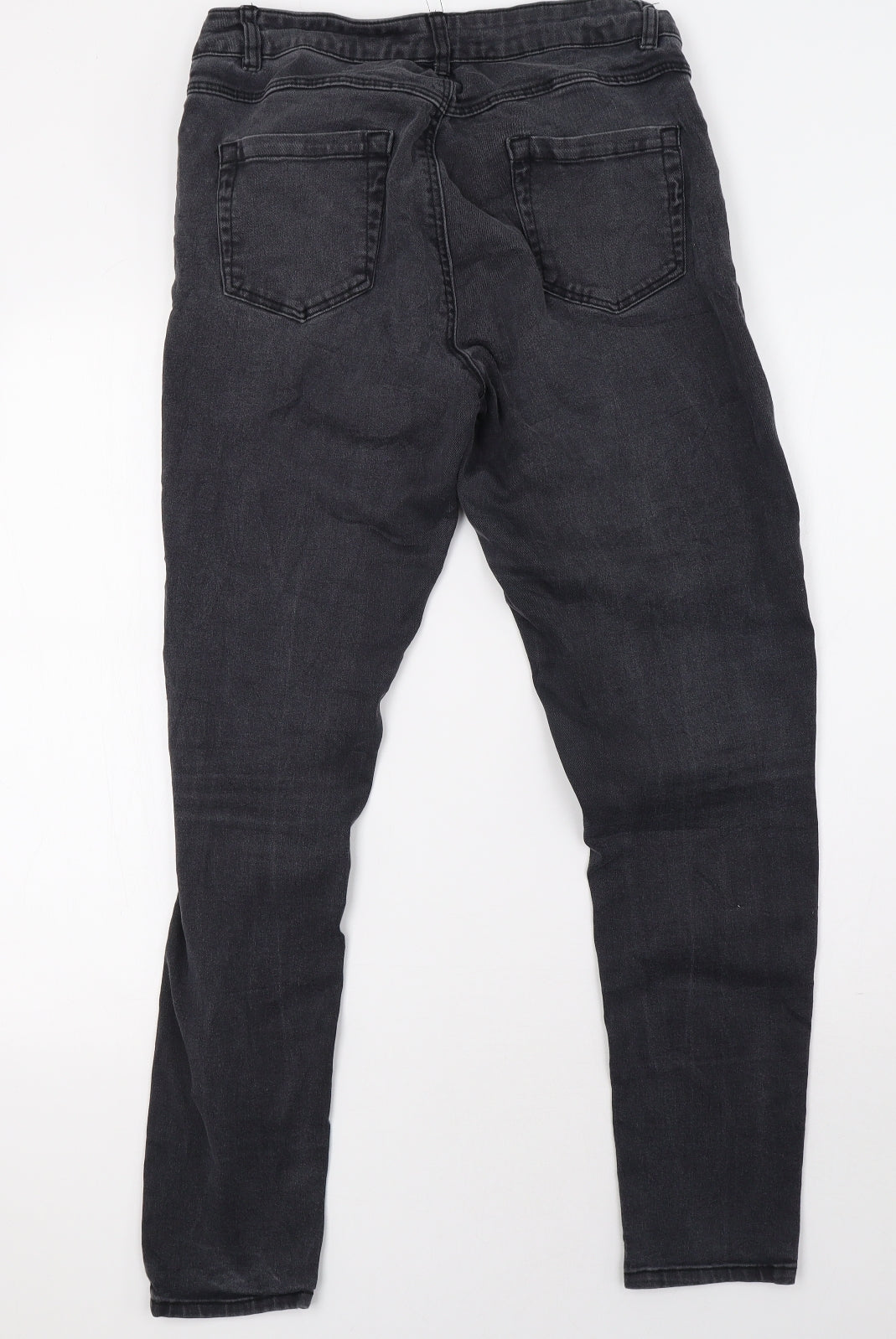 freja Womens Grey  Denim Straight Jeans Size 12 L30 in
