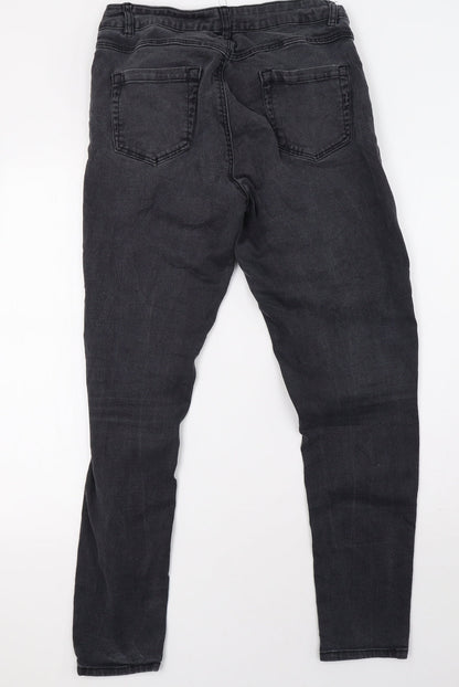 freja Womens Grey  Denim Straight Jeans Size 12 L30 in