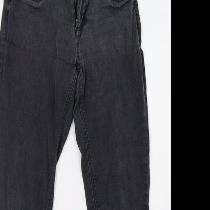 freja Womens Grey  Denim Straight Jeans Size 12 L30 in