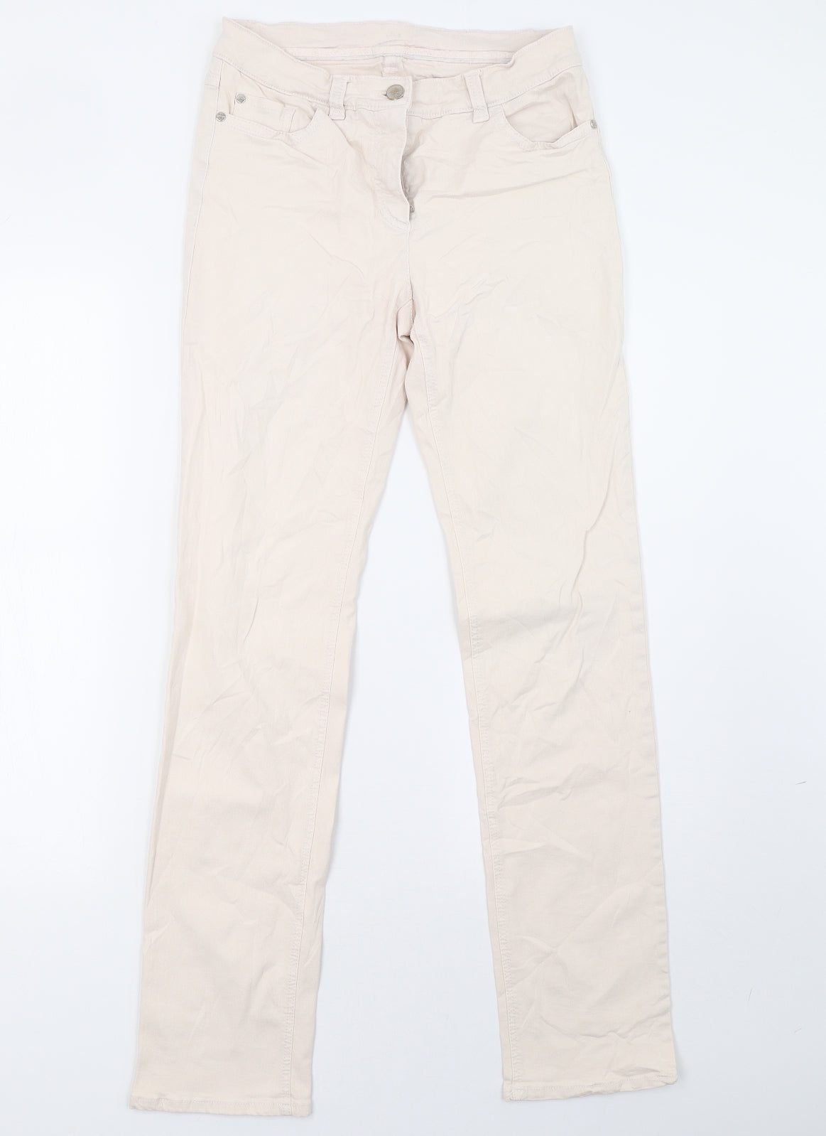 Gerry Weber Womens Pink  Denim Straight Jeans Size 12 L32 in