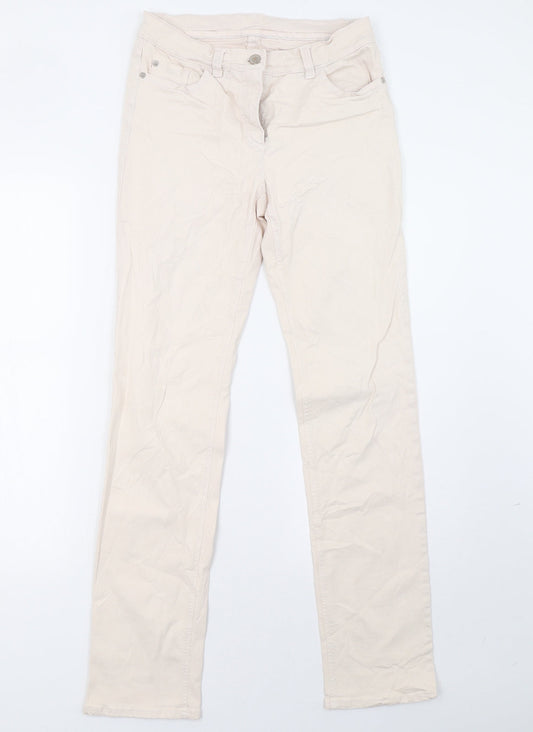 Gerry Weber Womens Pink  Denim Straight Jeans Size 12 L32 in