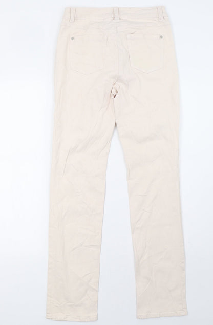 Gerry Weber Womens Pink  Denim Straight Jeans Size 12 L32 in