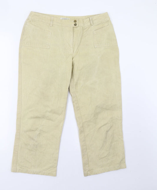 George Womens Beige  Denim Capri Jeans Size 12 L25 in