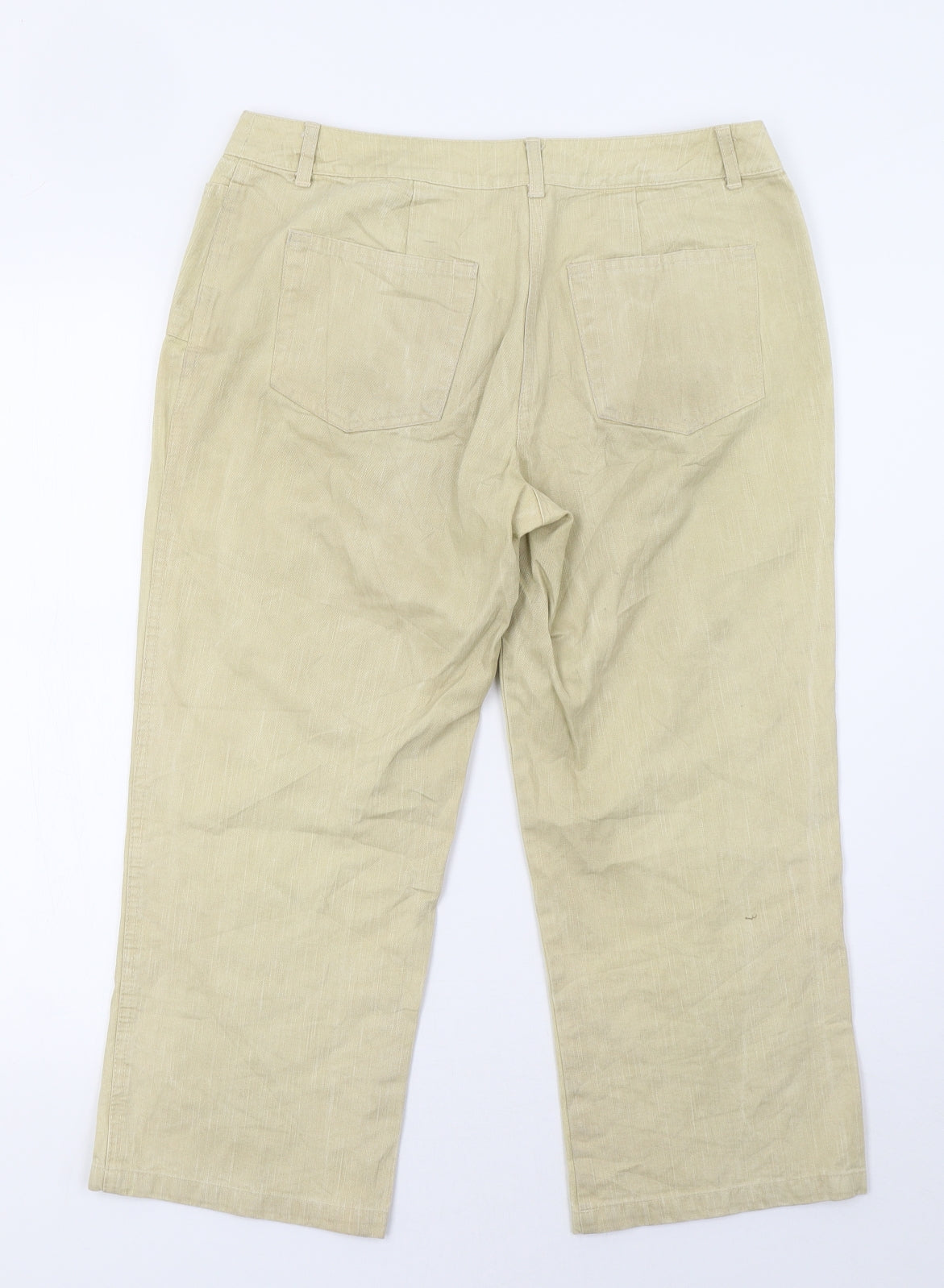 George Womens Beige  Denim Capri Jeans Size 12 L25 in