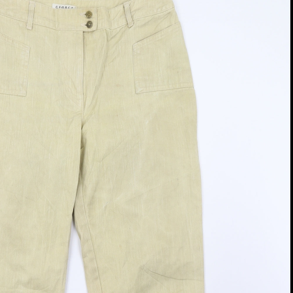 George Womens Beige  Denim Capri Jeans Size 12 L25 in