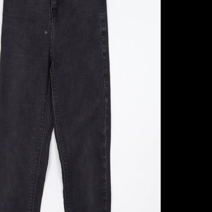 Topshop Womens Grey  Denim Skinny Jeans Size 26 L32 in
