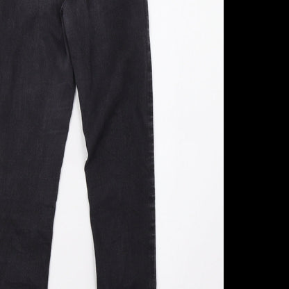 Topshop Womens Grey  Denim Skinny Jeans Size 26 L32 in