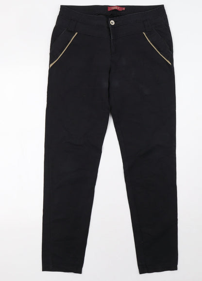 Womens UK Size L freesia Regular Fit  Black Trousers