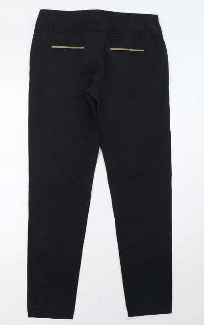 Womens UK Size L freesia Regular Fit  Black Trousers