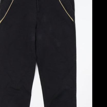 Womens UK Size L freesia Regular Fit  Black Trousers