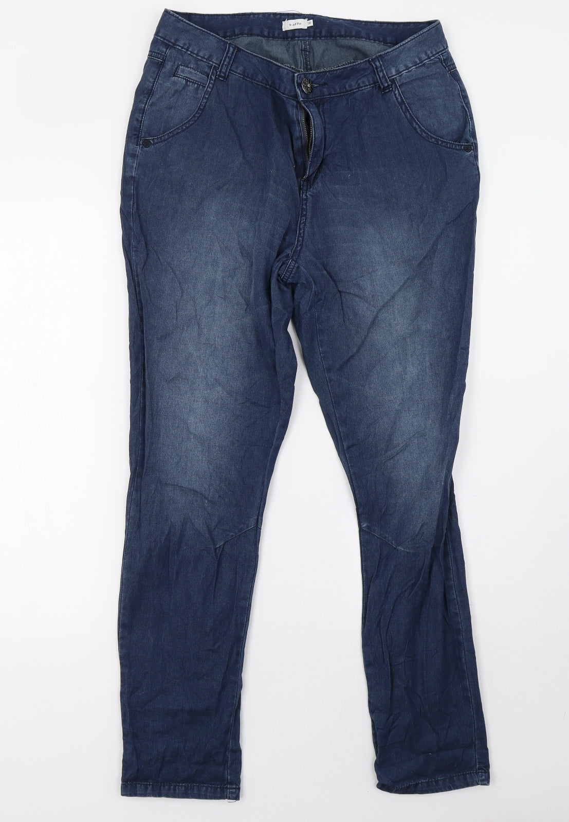 Kaffe Womens Blue   Straight Jeans Size 12 L32 in