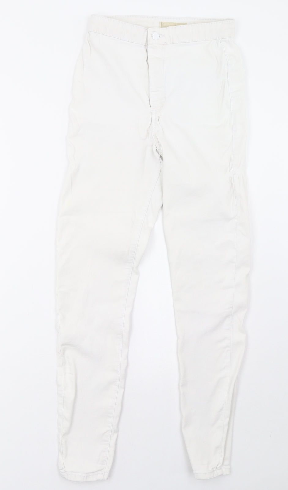 Topshop Womens White  Denim Skinny Jeans Size 26 L32 in