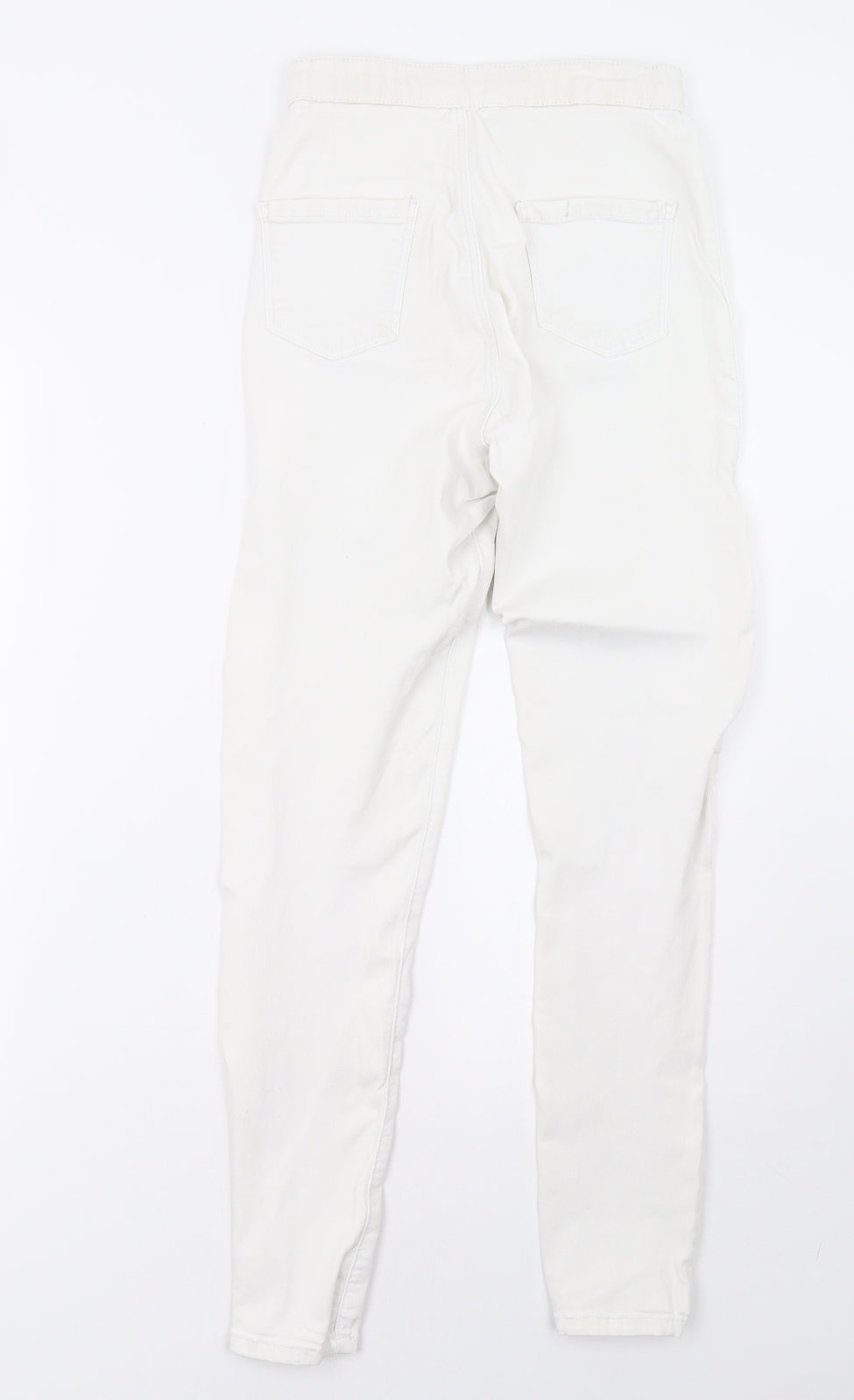 Topshop Womens White  Denim Skinny Jeans Size 26 L32 in