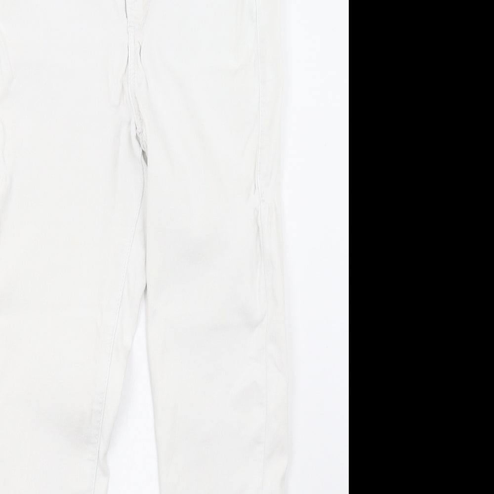 Topshop Womens White  Denim Skinny Jeans Size 26 L32 in
