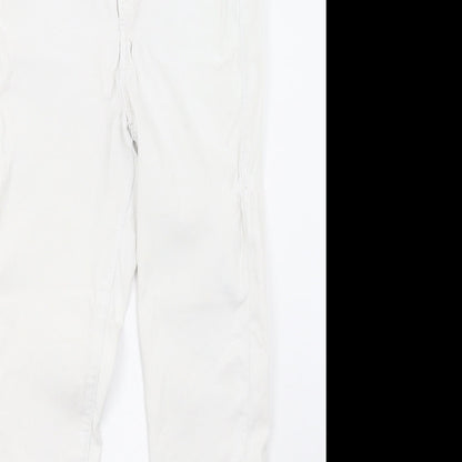 Topshop Womens White  Denim Skinny Jeans Size 26 L32 in