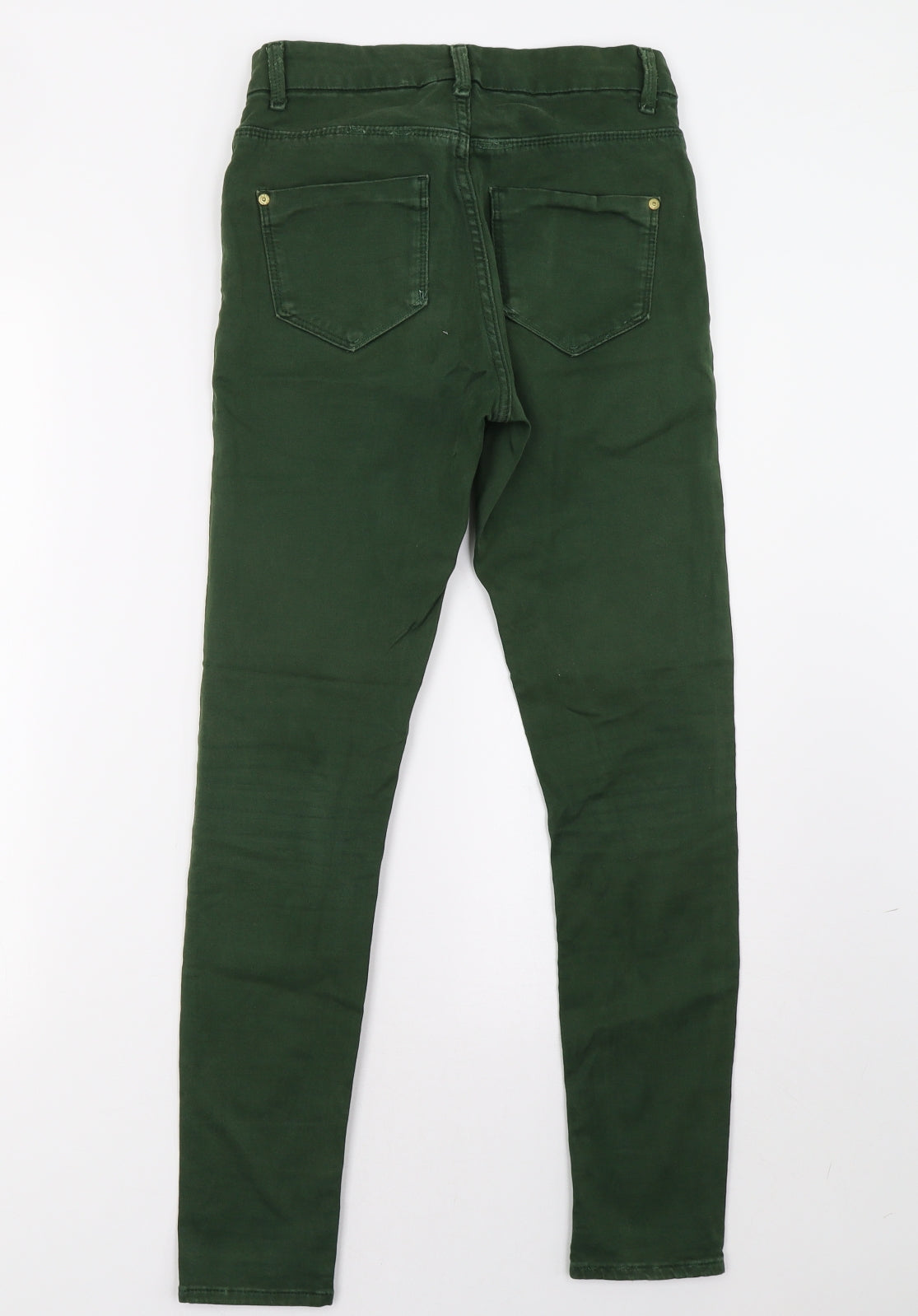 Moto Womens Green   Skinny Jeans Size 26 L32 in