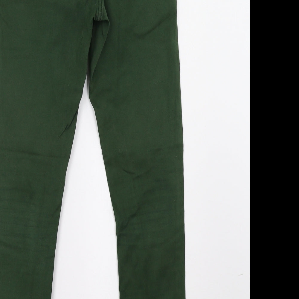 Moto Womens Green   Skinny Jeans Size 26 L32 in