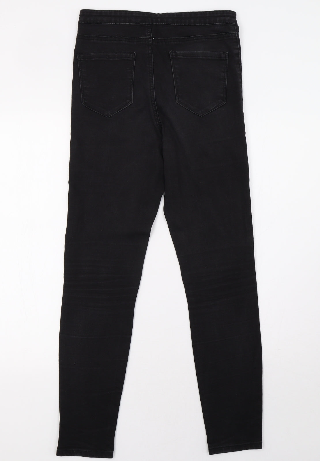 Primark Womens Black  Denim Skinny Jeans Size 12 L31 in