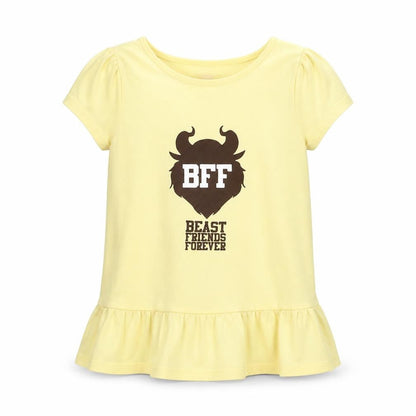 H&M Girls Yellow   Basic T-Shirt Size 9 Years