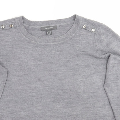 Primark Womens Grey   Pullover Jumper Size M