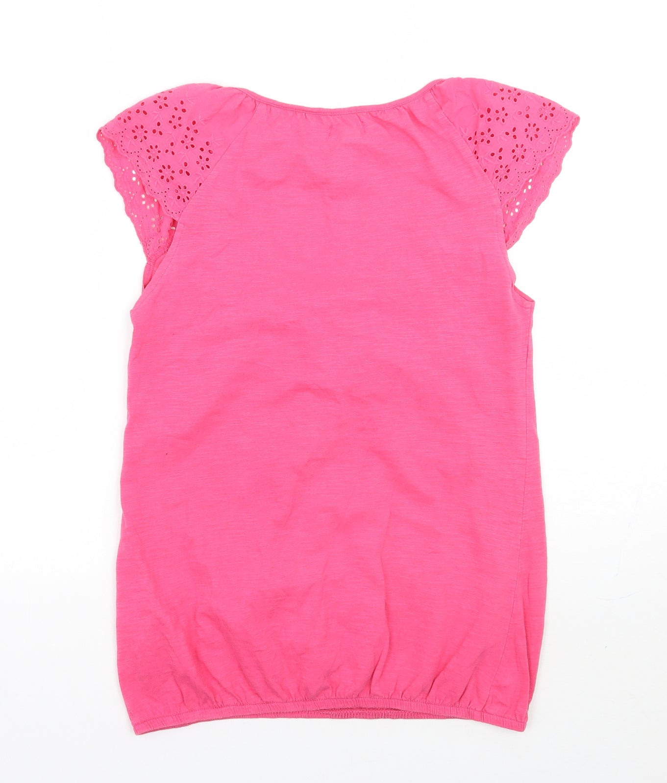 Womens UK Size 8 Newlook Pink Basic T-Shirt