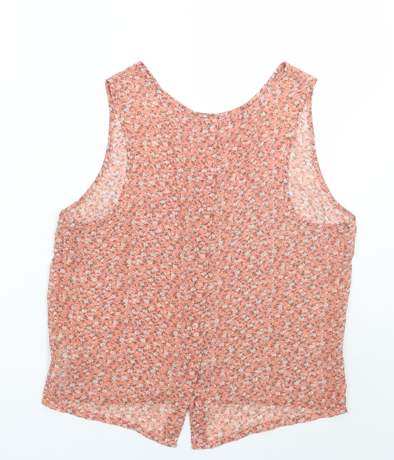 Womens UK Size 12 Newlook Pink Basic Blouse
