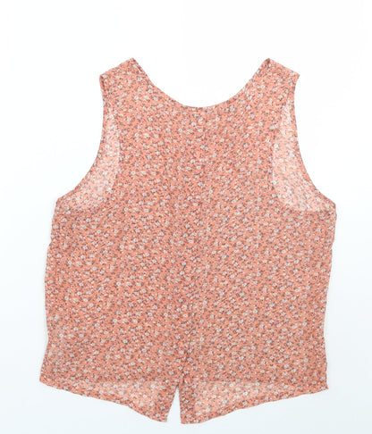 Womens UK Size 12 Newlook Pink Basic Blouse