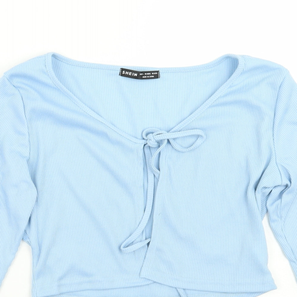 SheIn Womens Blue   Cardigan Jumper Size L
