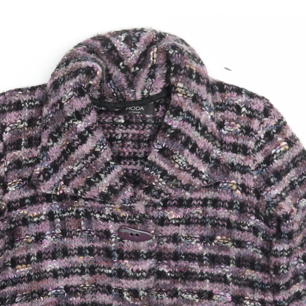 George Womens Purple   Jacket Coatigan Size 10