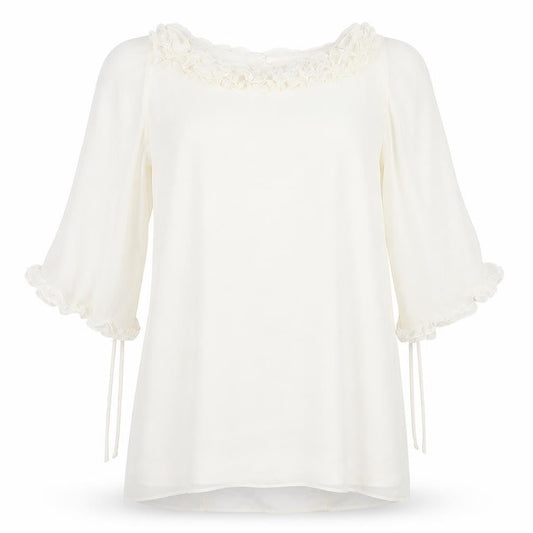 A wear Womens White   Basic Blouse Size 10
