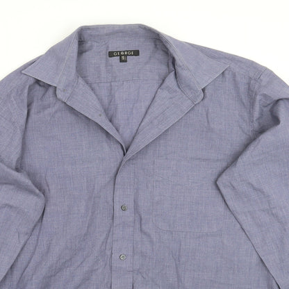 George Mens Blue    Button-Up Size 15.5