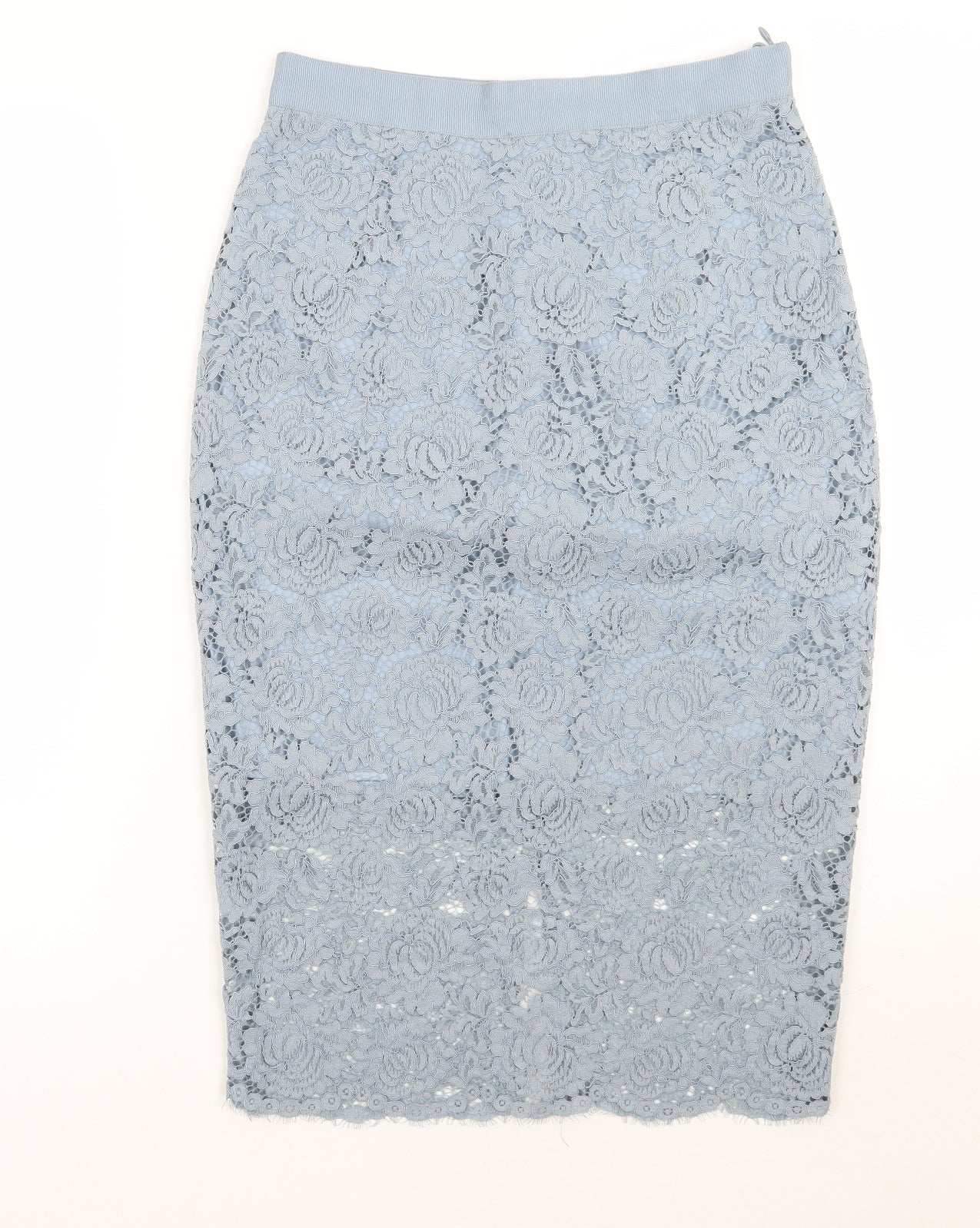 H&M Womens Blue Floral  Straight & Pencil Skirt Size 8