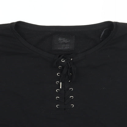 Womens UK Size 14 Love to lounge Black Pullover Jumper