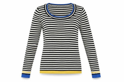 Preworn Womens Multicoloured Striped  Pullover Jumper Size M