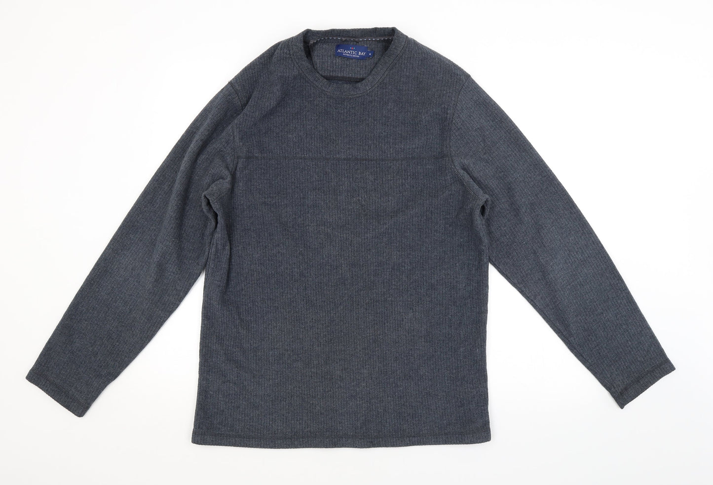Atlantic Bay Mens Grey   Pullover Jumper Size M