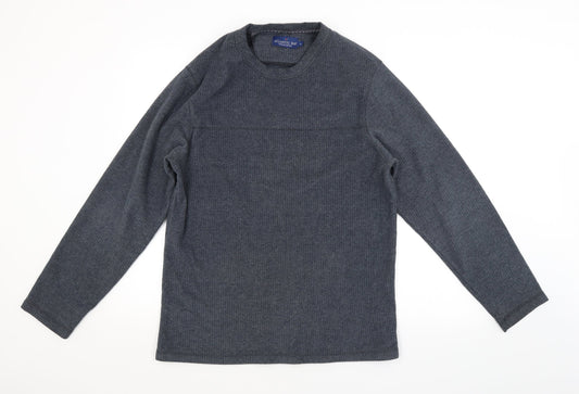 Atlantic Bay Mens Grey   Pullover Jumper Size M