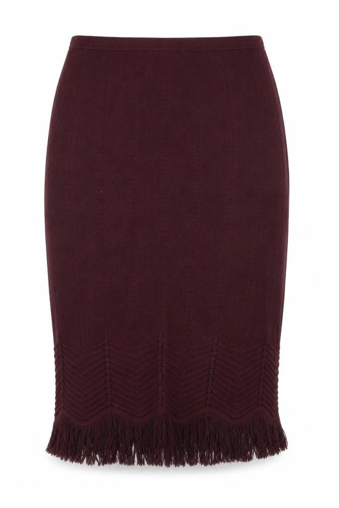 TRUWORTHS Womens Purple Argyle/Diamond  Straight & Pencil Skirt Size 8