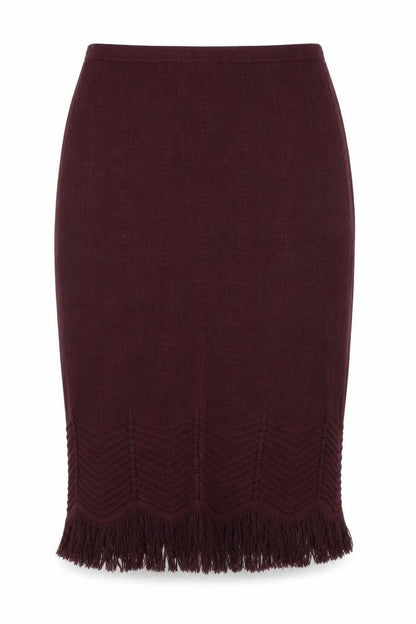 TRUWORTHS Womens Purple Argyle/Diamond  Straight & Pencil Skirt Size 8