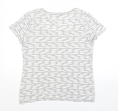 Womens UK Size 16 Per Una Multicoloured Basic Blouse