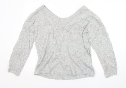 Womens UK Size M H&M Grey Pullover Jumper