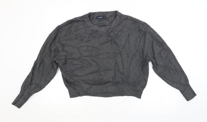 Womens UK Size S Zara Grey Pullover Jumper