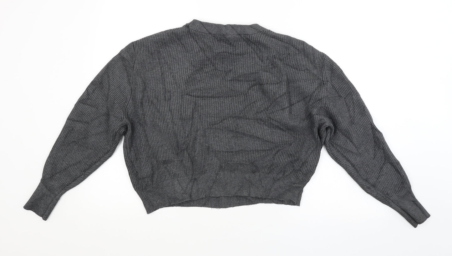 Womens UK Size S Zara Grey Pullover Jumper