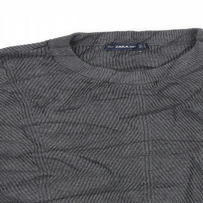 Womens UK Size S Zara Grey Pullover Jumper